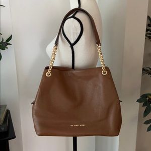 EUC Michael Kors 3 Compartment Camel Handbag